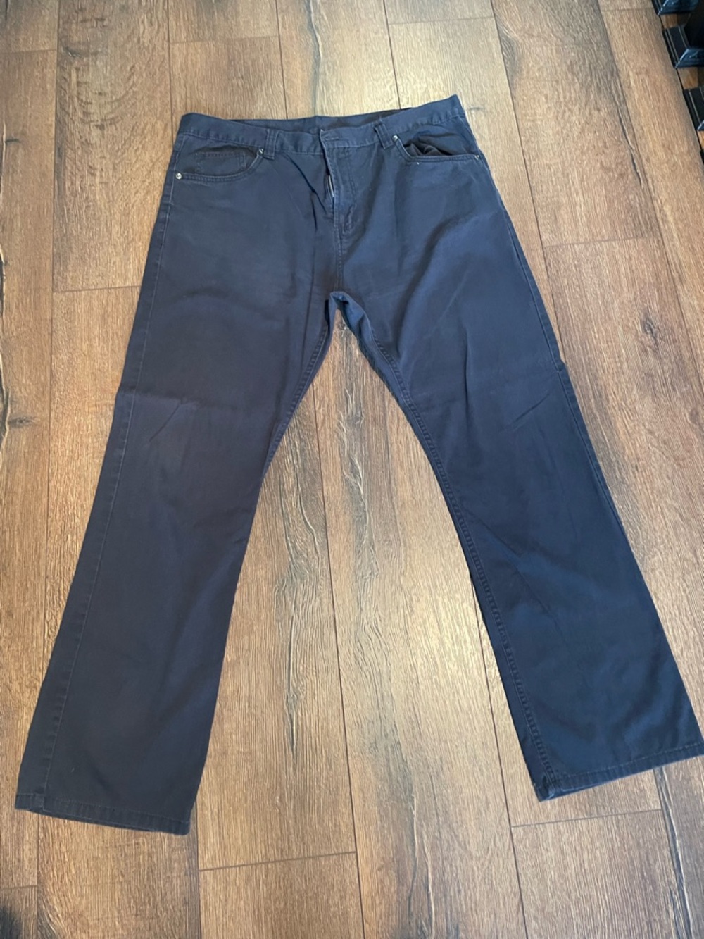 Denim&Co Men's Navy Straight Chinos